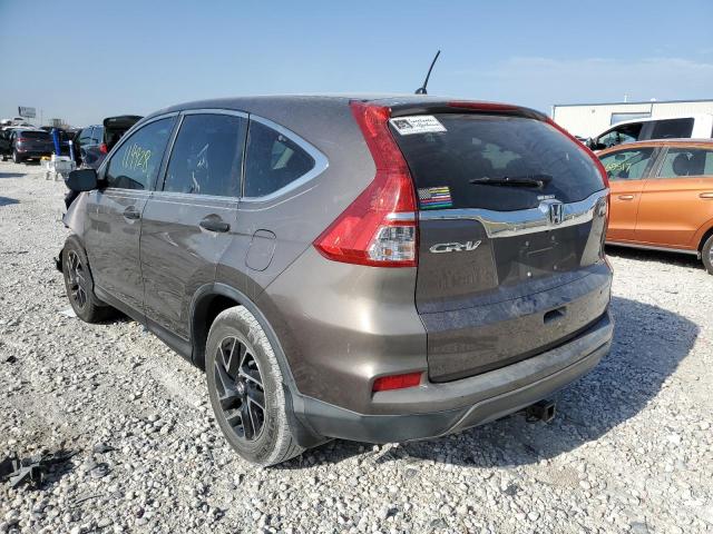 Photo 3 from auction – 2016 HONDA CR-V SE with VIN 2HKRM3H46GH543449