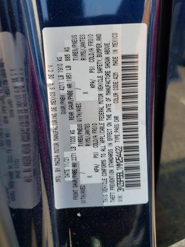 Photo 10 from auction – 2021 MAZDA 3 SELECT with VIN 3MZBPBBL1MM254422