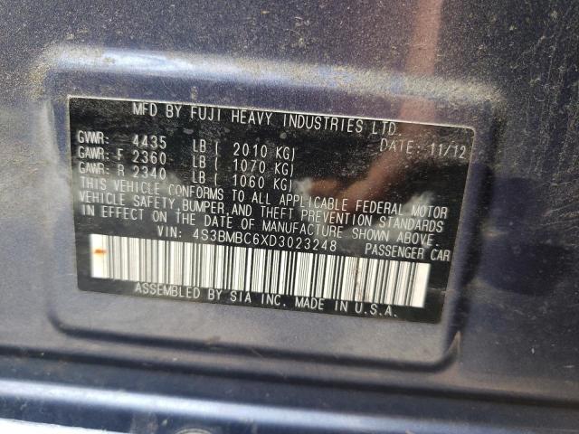 Photo 10 from auction – 2013 SUBARU LEGACY 2.5 with VIN 4S3BMBC6XD3023248