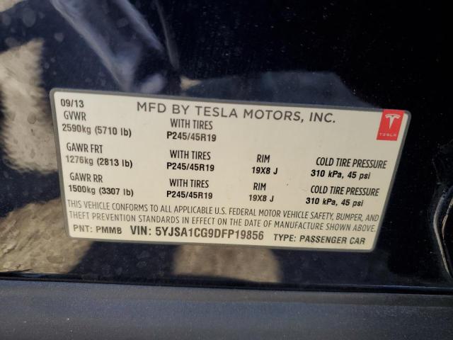 Photo 10 from auction – 2013 TESLA MODEL S with VIN 5YJSA1CG9DFP19856