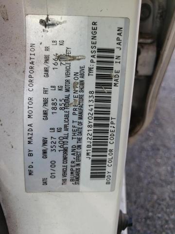 Photo 10 from auction – 2000 MAZDA PROTEGE ES with VIN JM1BJ2218Y0241338
