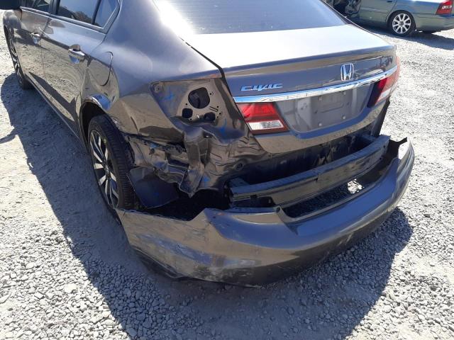 Photo 9 from auction – 2014 HONDA CIVIC EXL with VIN 19XFB2F90EE260015