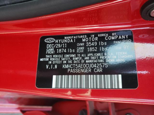 Photo 10 from auction – 2012 HYUNDAI ACCENT GLS with VIN KMHCT5AE0CU042575
