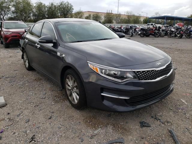 KIA OPTIMA EX 2018 with VIN 5XXGU4L36JG271659 - Photo from auction