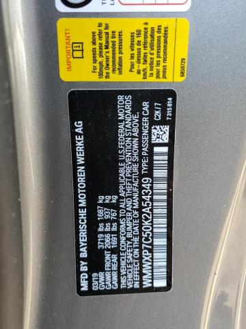 Photo 10 from auction – 2019 MINI COOPER S with VIN WMWXP7C50K2A54349