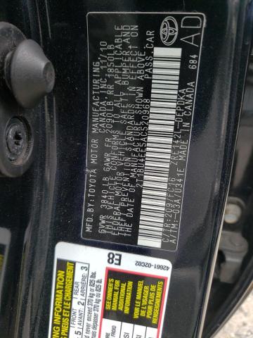 Photo 10 from auction – 2010 TOYOTA COROLLA BA with VIN 2T1BU4EE5AC520968