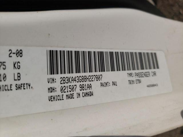 Photo 10 from auction – 2008 DODGE CHARGER with VIN 2B3KA43G88H227807