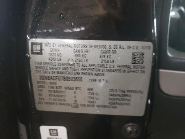 Photo 10 from auction – 2011 CHEVROLET HHR LT with VIN 3GNBACFU7BS503660
