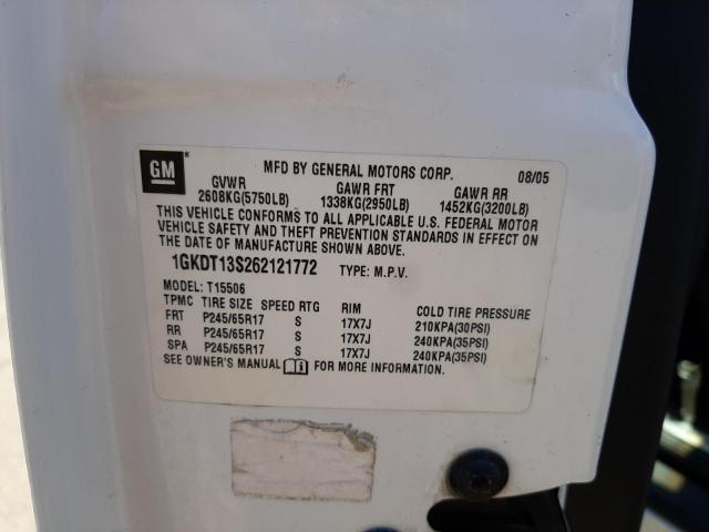 Photo 10 from auction – 2006 GMC ENVOY with VIN 1GKDT13S262121772