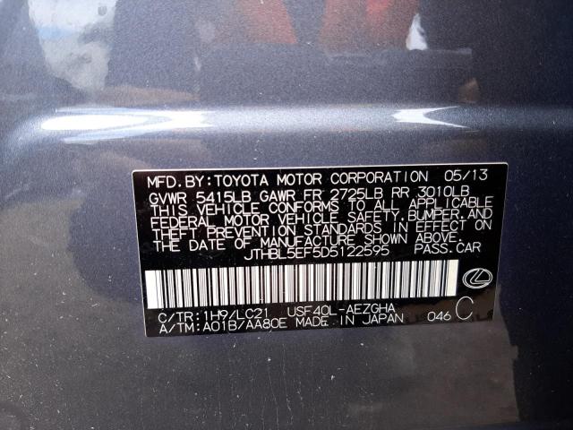 Photo 10 from auction – 2013 LEXUS LS 460 with VIN JTHBL5EF5D5122595