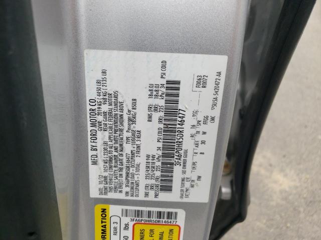 Photo 10 from auction – 2013 FORD FUSION SE with VIN 3FA6P0HR5DR146477