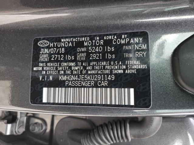 Photo 10 from auction – 2019 GENESIS G80 BASE with VIN KMHGN4JE5KU291149