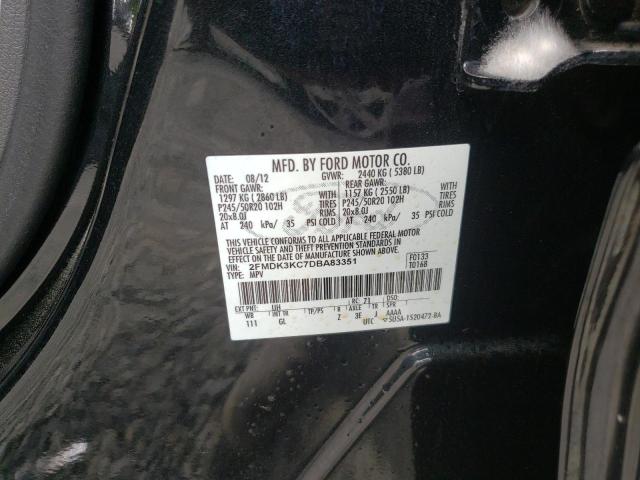 Photo 10 from auction – 2013 FORD EDGE LIMIT with VIN 2FMDK3KC7DBA83351