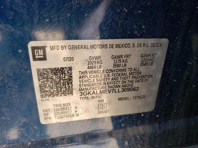 Photo 10 from auction – 2020 GMC TERRAIN SL with VIN 3GKALMEV7LL309063