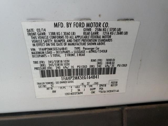 Photo 10 from auction – 2014 FORD TAURUS POL with VIN 1FAHP2MK5EG164841