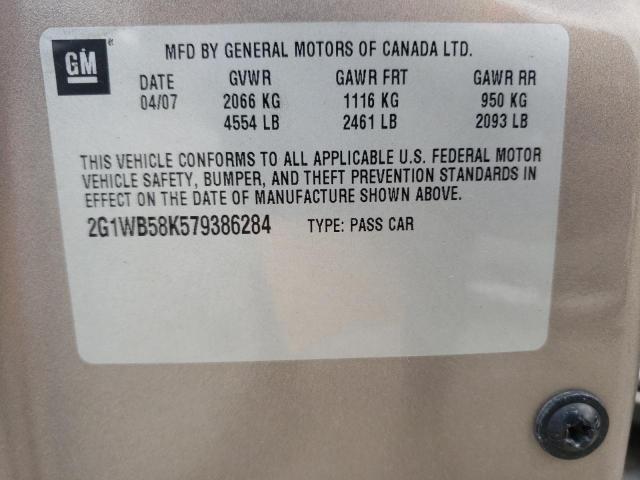 Photo 10 from auction – 2007 CHEVROLET IMPALA LS with VIN 2G1WB58K579386284