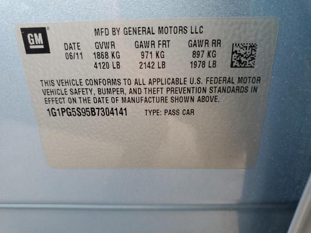 Photo 10 from auction – 2011 CHEVROLET CRUZE LT with VIN 1G1PG5S95B7304141