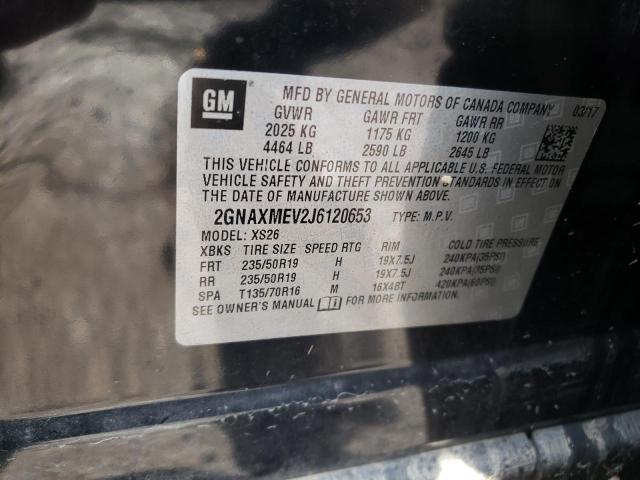 Photo 10 from auction – 2018 CHEVROLET EQUINOX PR with VIN 2GNAXMEV2J6120653
