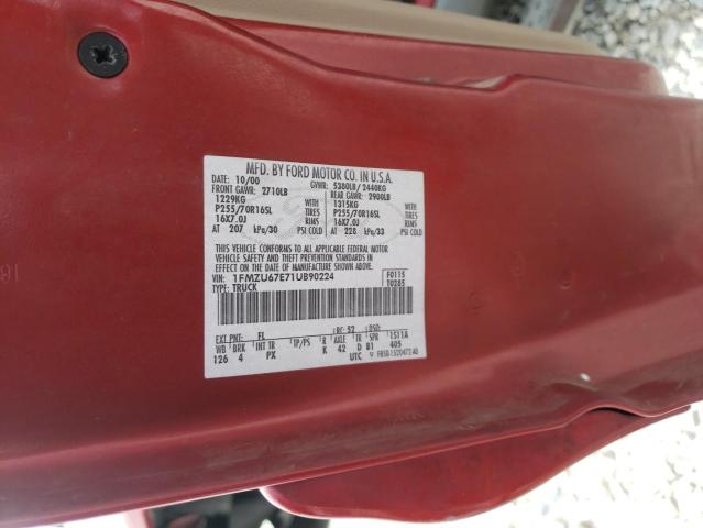 Photo 10 from auction – 2001 FORD EXPLORER S with VIN 1FMZU67E71UB90224