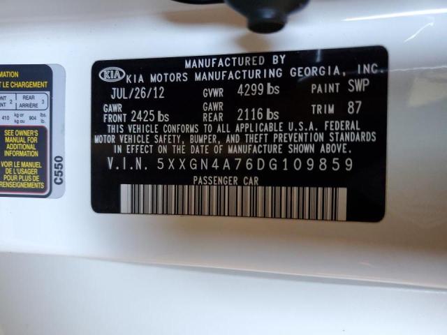 Photo 10 from auction – 2013 KIA OPTIMA EX with VIN 5XXGN4A76DG109859