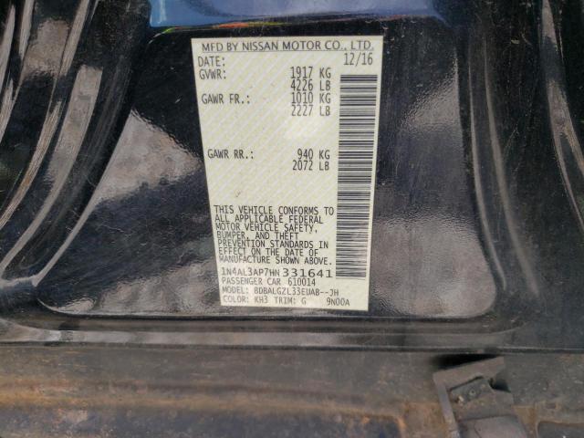 Photo 10 from auction – 2017 NISSAN ALTIMA 2.5 with VIN 1N4AL3AP7HN331641