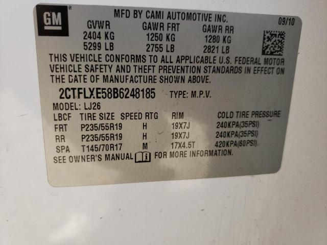 Photo 10 from auction – 2011 GMC TERRAIN SL with VIN 2CTFLXE58B6248185