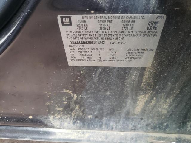 Photo 10 from auction – 2014 GMC TERRAIN SL with VIN 2GKALMEK0E6291342