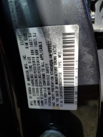 Photo 10 from auction – 2011 ACURA RDX TECHNO with VIN 5J8TB1H52BA004708