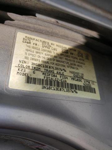 Photo 10 from auction – 2007 NISSAN VERSA S with VIN 3N1BC13E87L357696
