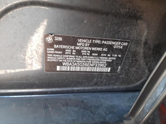Photo 10 from auction – 2014 BMW 328 I with VIN WBA3A5G56ENP33962