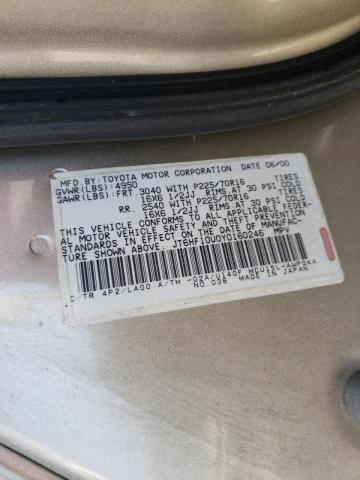 Photo 10 from auction – 2000 LEXUS RX 300 with VIN JT6HF10U0Y0160246