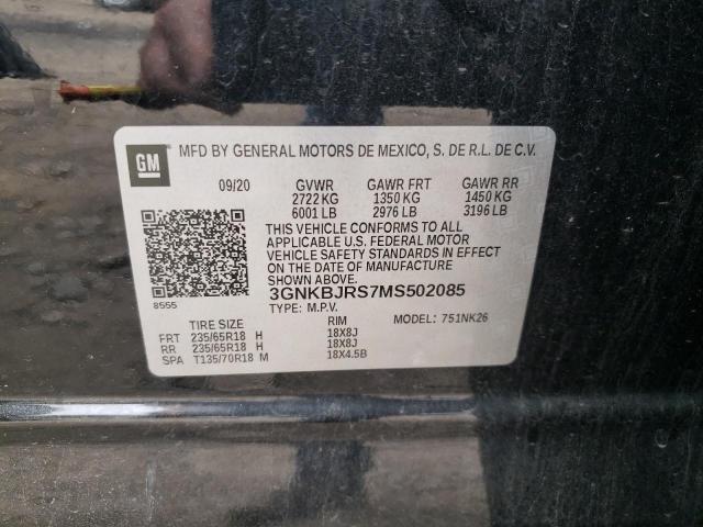Photo 10 from auction – 2021 CHEVROLET BLAZER 3LT with VIN 3GNKBJRS7MS502085