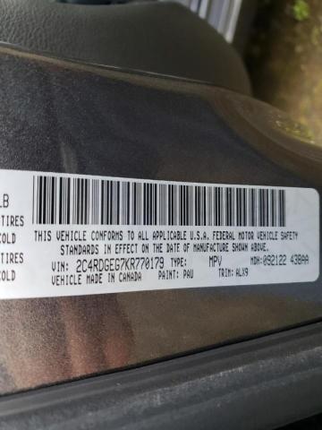 Zdjęcie 10 z aukcji – 2019 DODGE GRAND CARA z VIN 2C4RDGEG7KR770179
