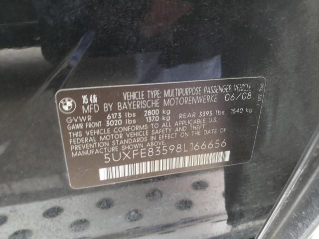 Photo 10 from auction – 2008 BMW X5 4.8I with VIN 5UXFE83598L166656