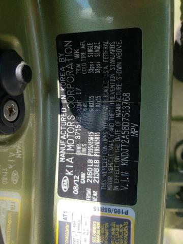 Photo 10 from auction – 2013 KIA SOUL with VIN KNDJT2A58D7513768