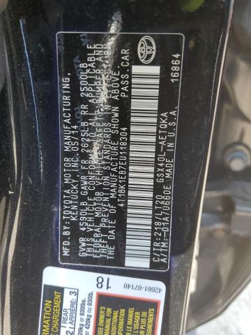 Photo 10 from auction – 2014 TOYOTA AVALON BAS with VIN 4T1BK1EB7EU118304