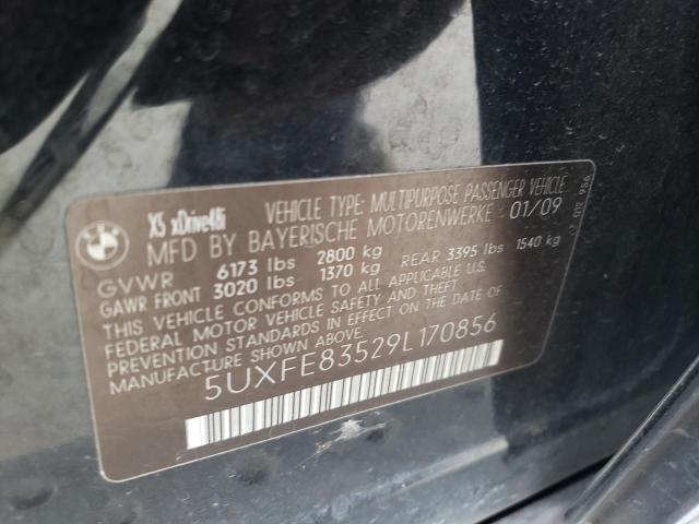 Photo 10 from auction – 2009 BMW X5 XDRIVE4 with VIN 5UXFE83529L170856