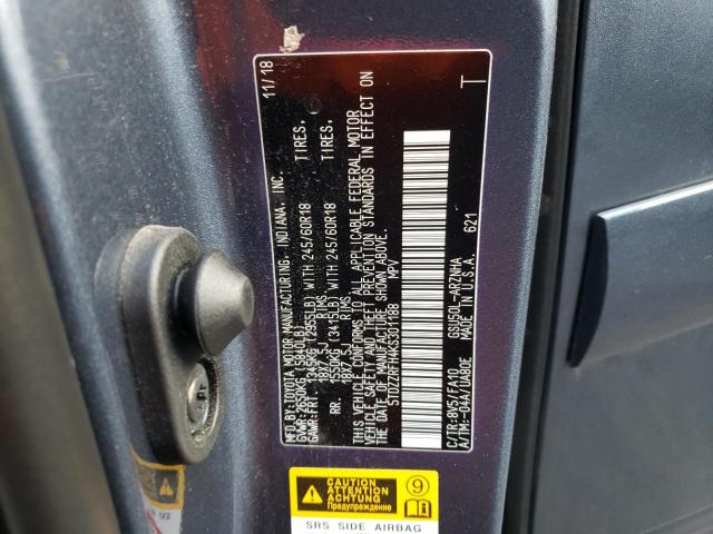 Photo 10 from auction – 2019 TOYOTA HIGHLANDER with VIN 5TDZZRFH4KS301188