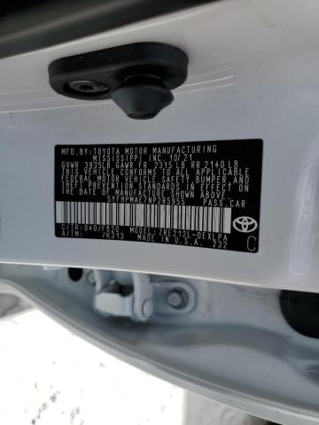 Photo 10 from auction – 2022 TOYOTA COROLLA LE with VIN 5YFHPMAE7NP285955