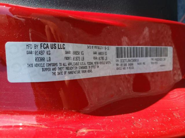 Photo 10 from auction – 2017 FIAT 500 POP with VIN 3C3CFFLRXHT509010