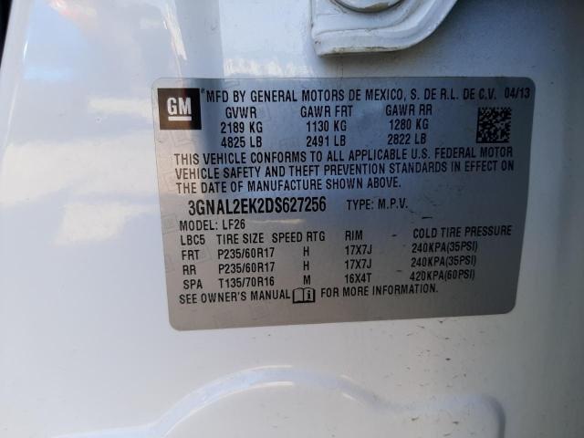 Zdjęcie 10 z aukcji – 2013 CHEVROLET CAPTIVA LS z VIN 3GNAL2EK2DS627256