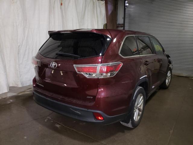 Photo 4 from auction – 2016 TOYOTA HIGHLANDER with VIN 5TDBKRFH8GS293495