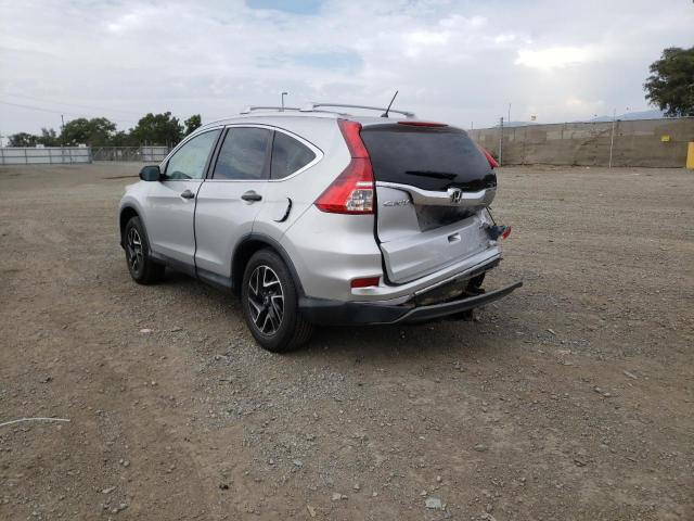 Photo 3 from auction – 2016 HONDA CR-V SE with VIN 5J6RM4H4XGL086897