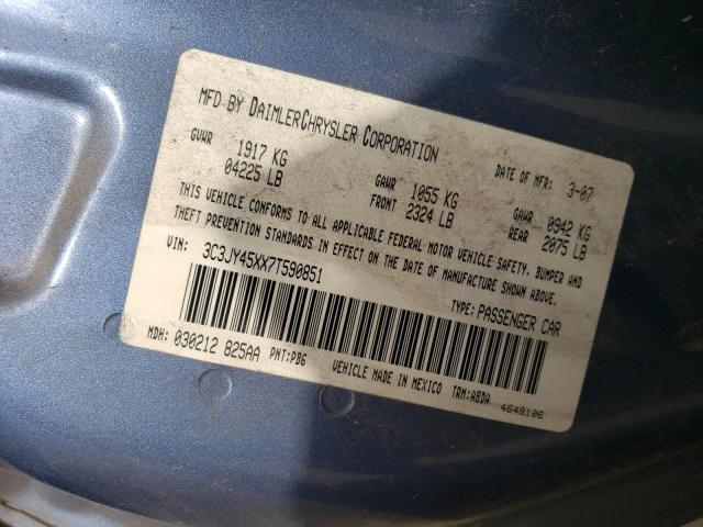 Photo 10 from auction – 2007 CHRYSLER PT CRUISER with VIN 3C3JY45XX7T590851