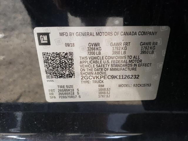 Photo 10 from auction – 2019 CHEVROLET SILVERADO with VIN 2GCVKPEC9K1126232