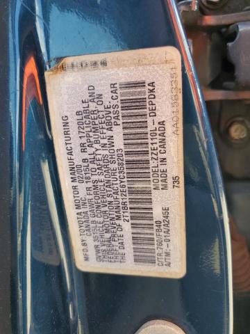 Photo 10 from auction – 2000 TOYOTA COROLLA VE with VIN 2T1BR12E6YC358203