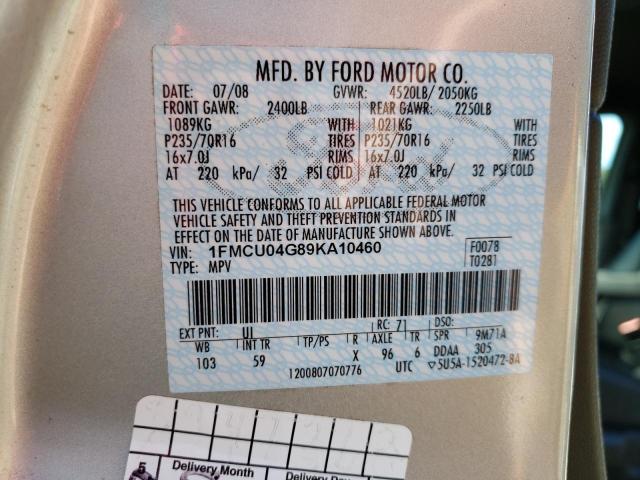 Photo 10 from auction – 2009 FORD ESCAPE LIM with VIN 1FMCU04G89KA10460