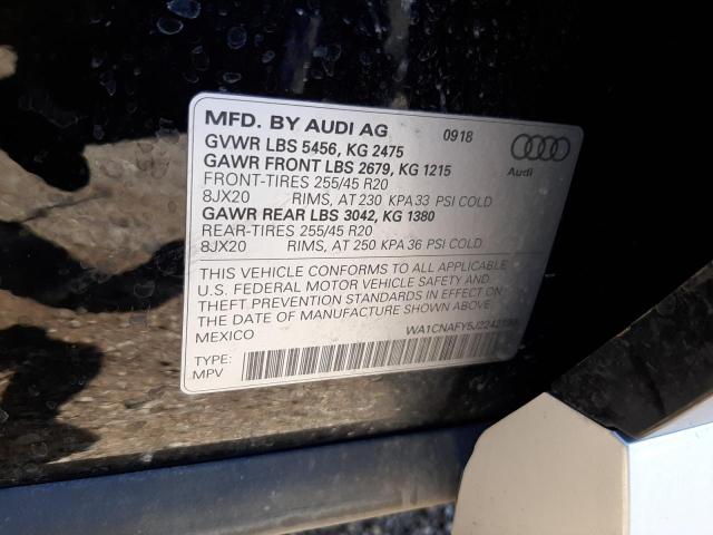 Photo 10 from auction – 2018 AUDI Q5 PRESTIG with VIN WA1CNAFY5J2242199
