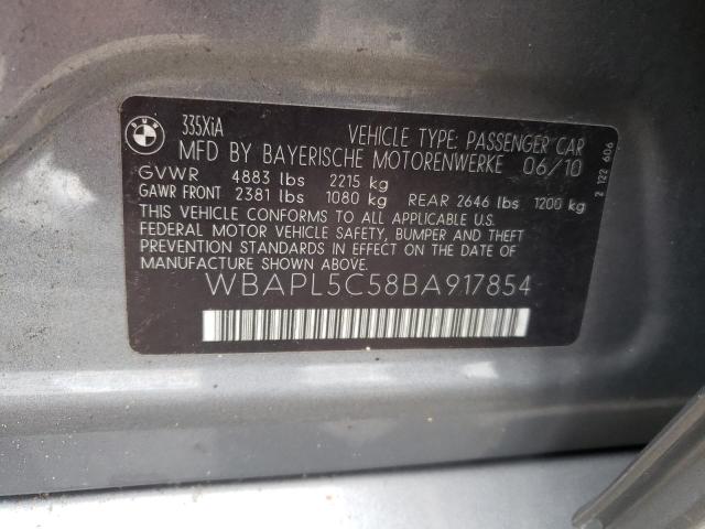 Photo 10 from auction – 2011 BMW 335 XI with VIN WBAPL5C58BA917854