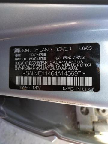 Photo 10 from auction – 2004 LAND ROVER RANGE ROVE with VIN SALME11464A145997